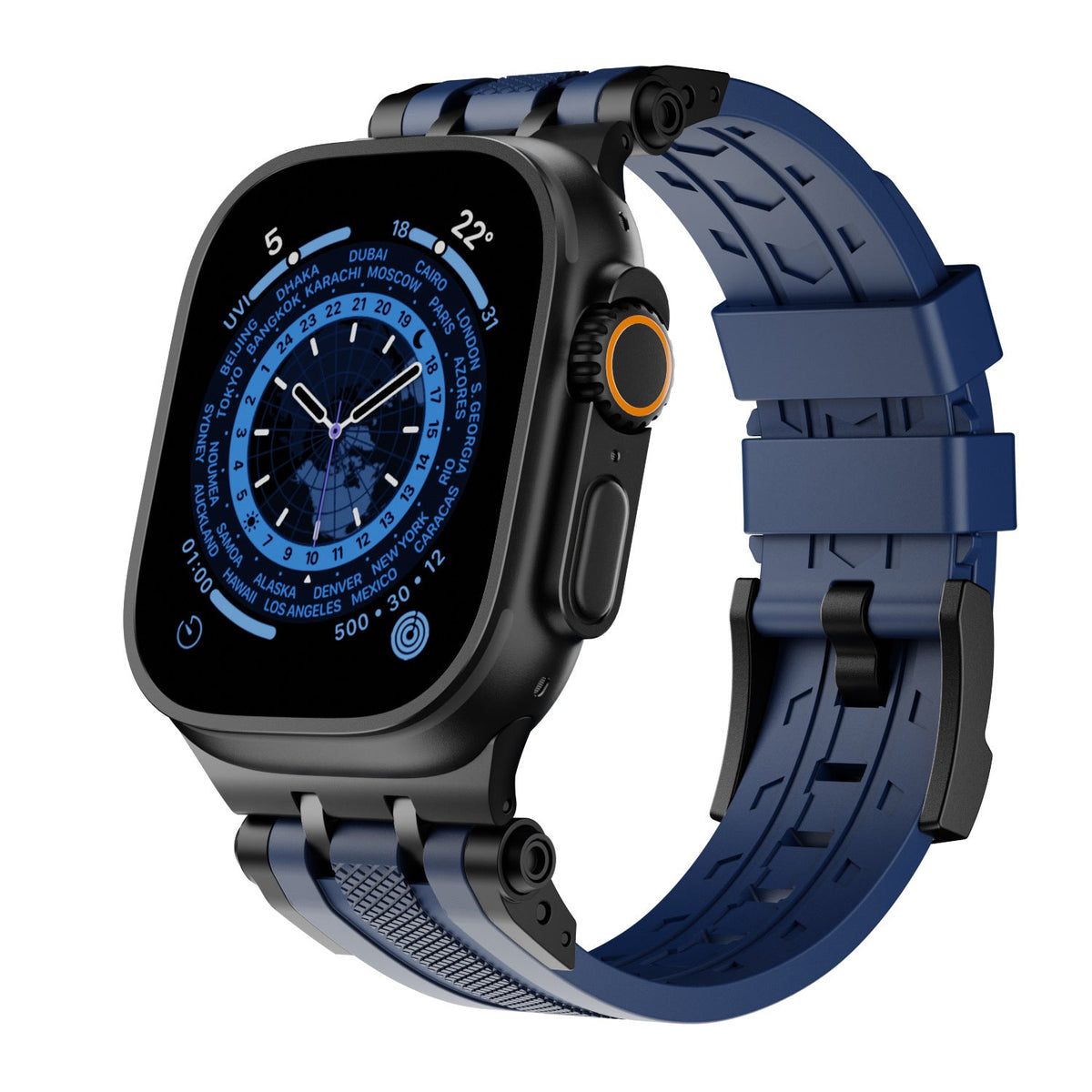 Innovative Connector Fluororubber Watch Strap