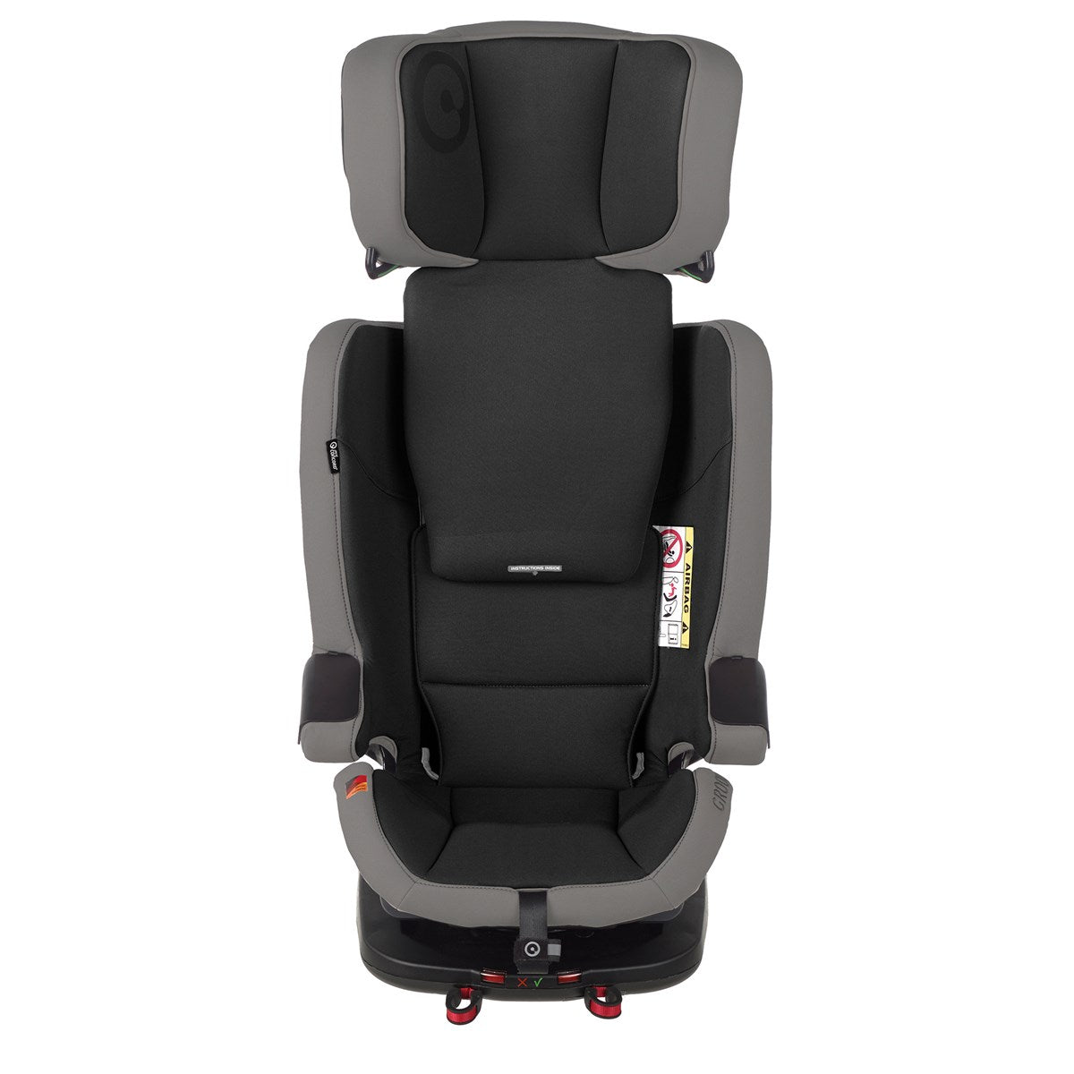 Jane Groowy + Nest i-Size Car Seat Combination 40-150cm, 0-12 Years, Matt Black