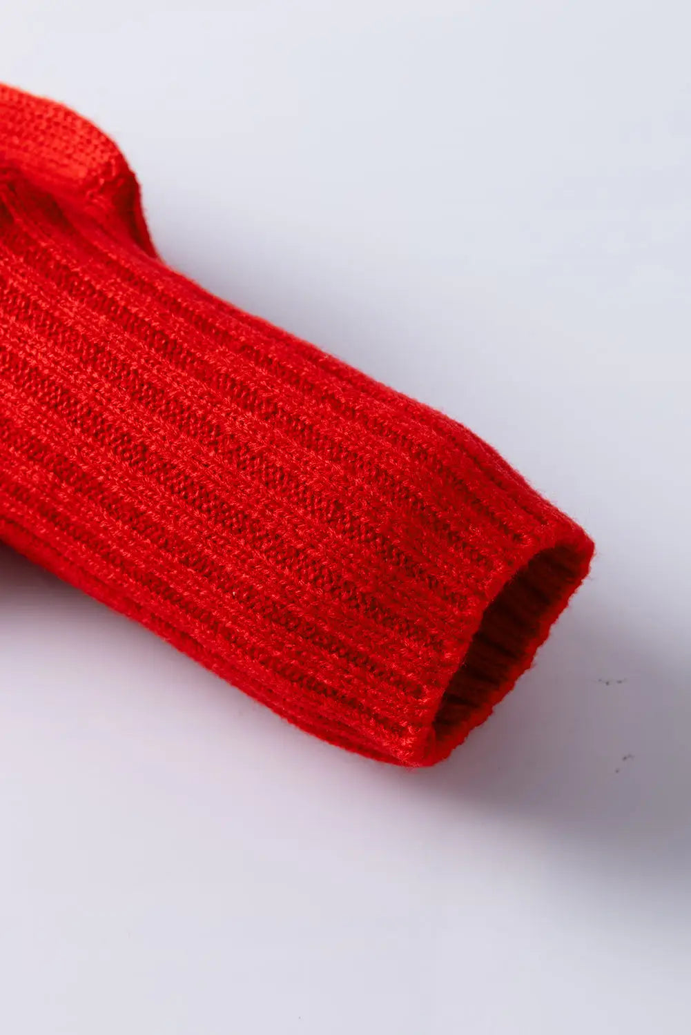 Fiery Red High Neck Sweater for a Stylish Christmas