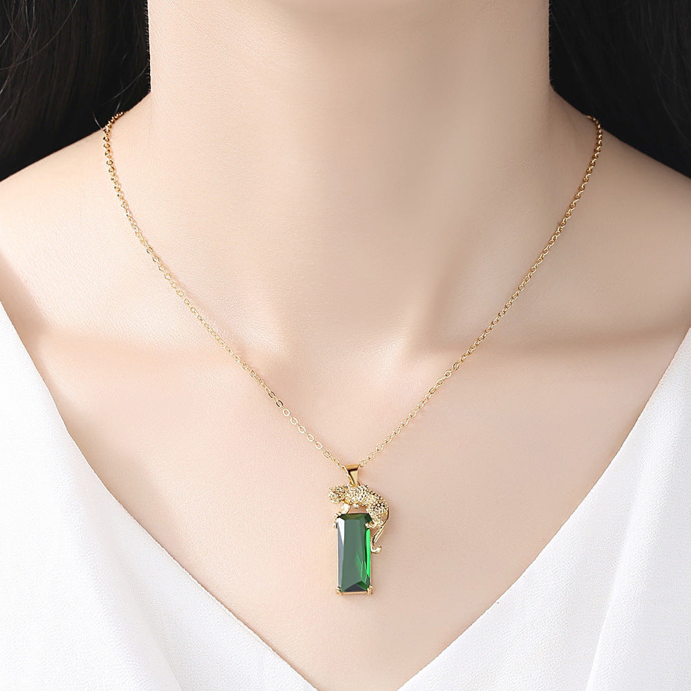 Gold Leopard Pendant