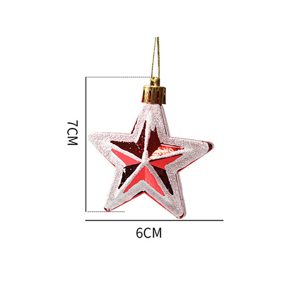 Christmas Painted Special-shaped Ball Pendant