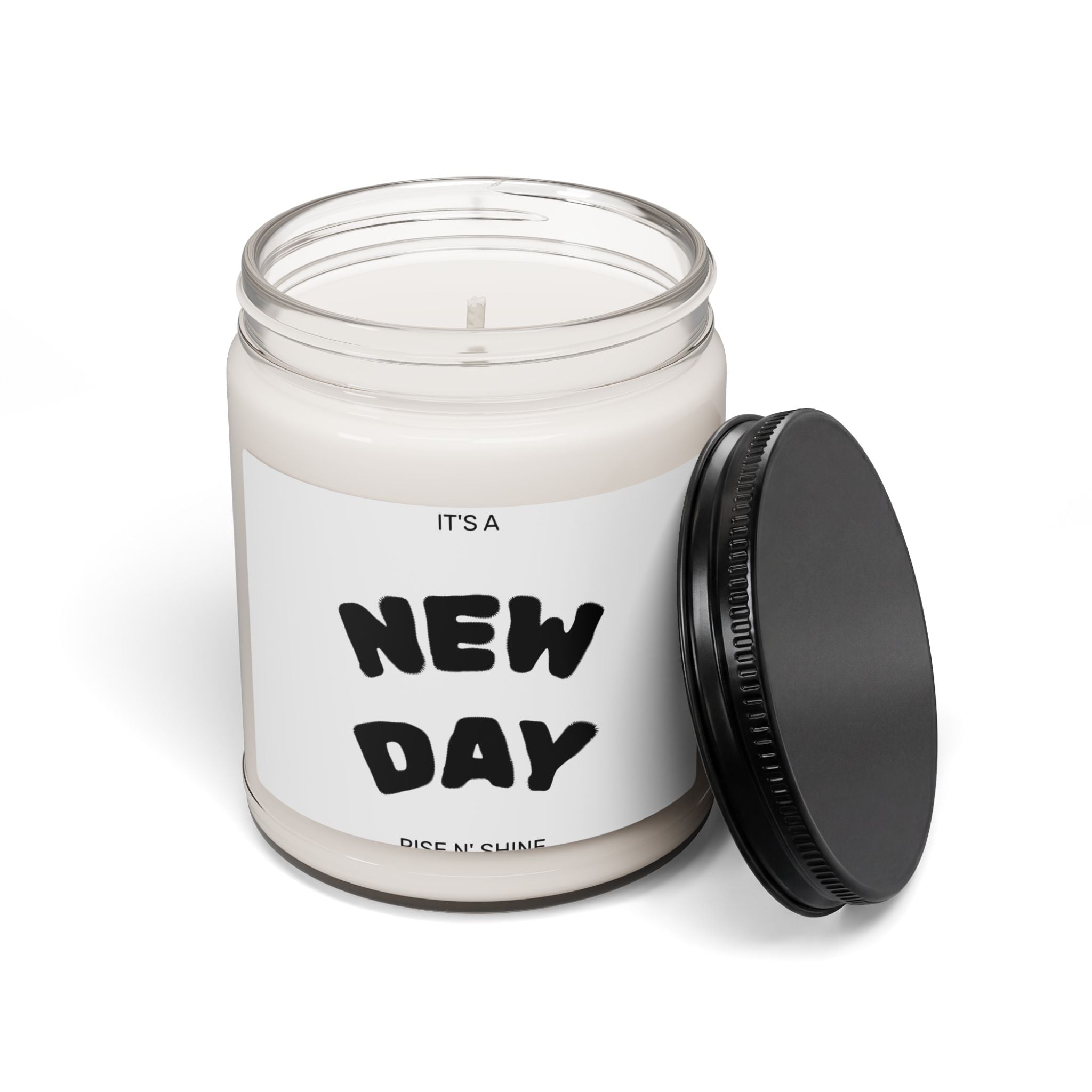 Candle — "It's a New Day" Scented Soy Candle, 9oz (Inspirational Morning Candle)