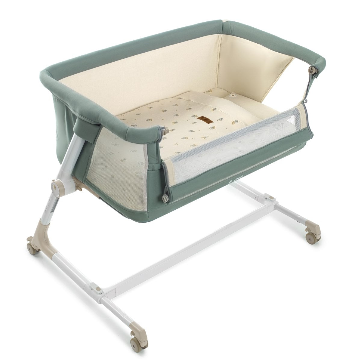 Jane Baby Side Crib + 4 Piece Bedding Set & Safety Mattress, Star 2026