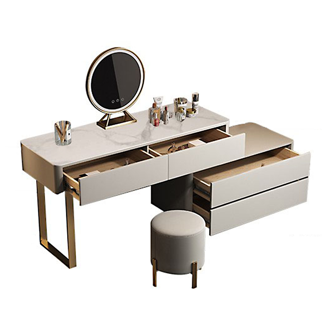 Maynard Dressing Table With Sideboard With LED Mirror