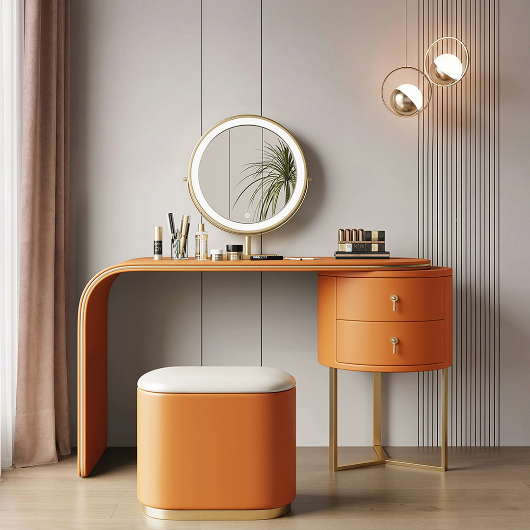 Noorali Dressing Table with Mirror, More Colors Available