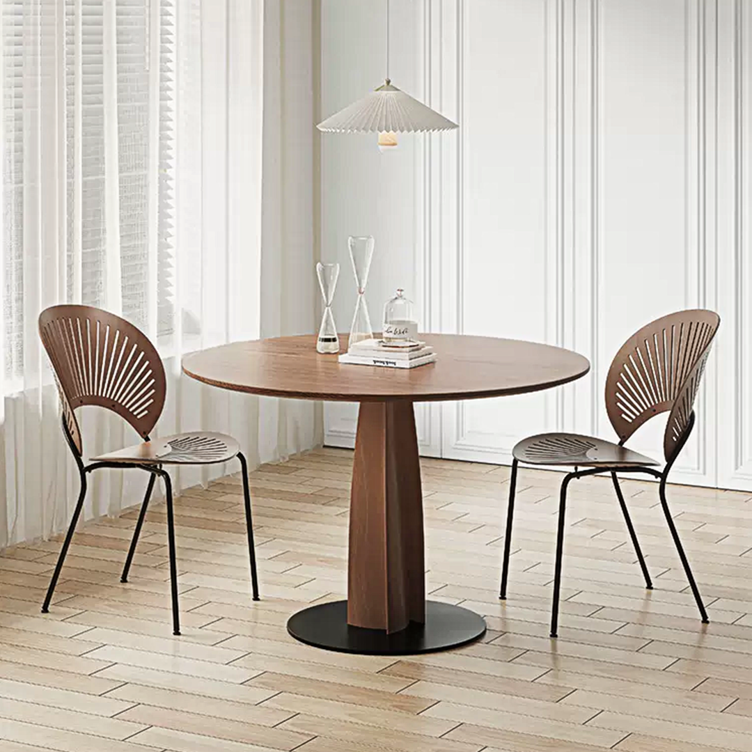 Seraphina Round Dining Table, Solid Wood