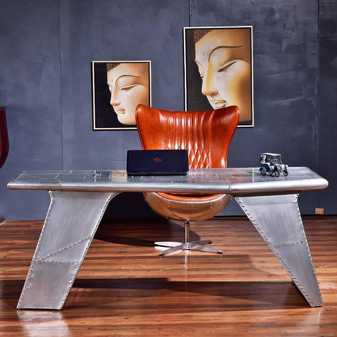 U8 Aviator Office Desk, Aviation Desk, Aluminium