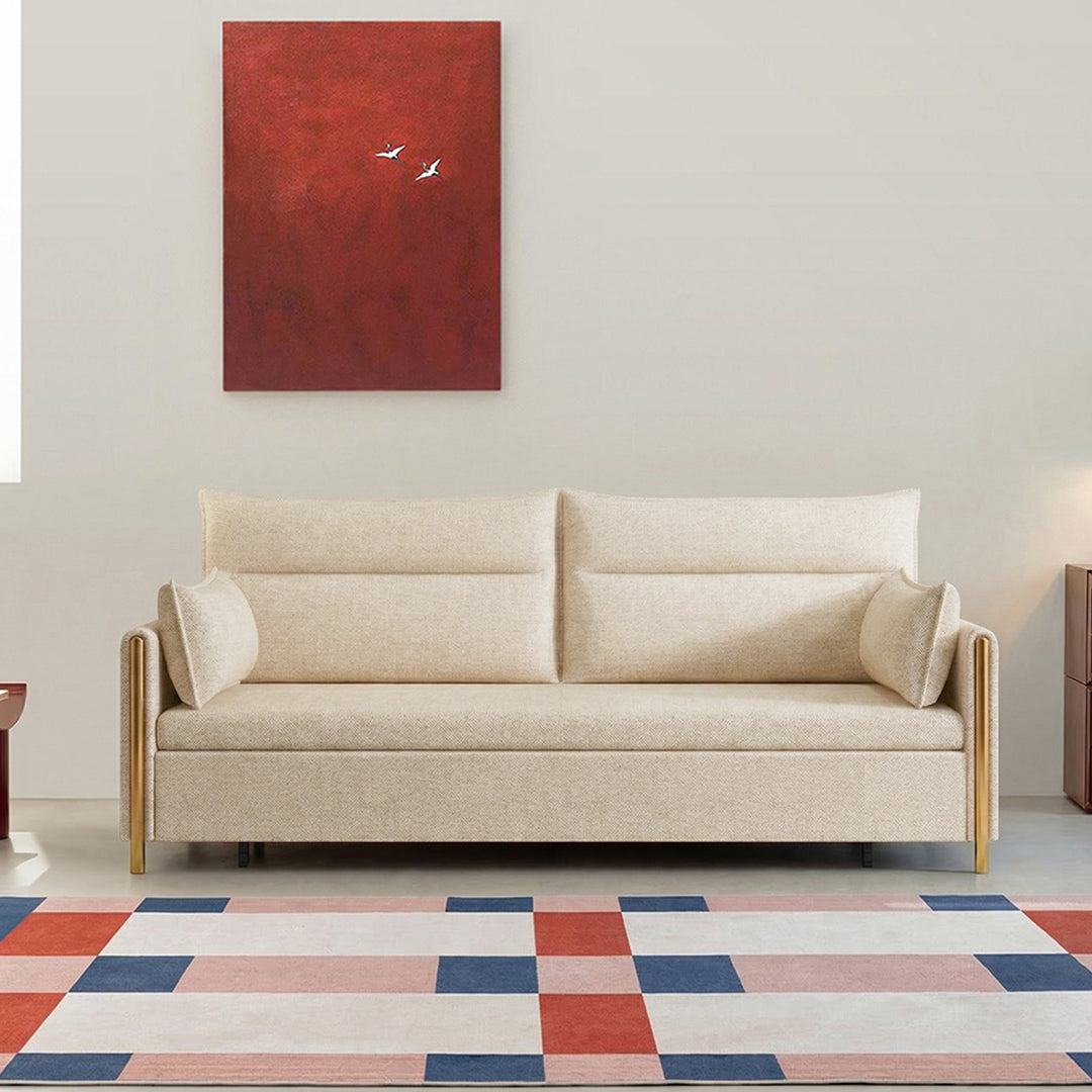 SB122 Two Seater Sofa Bed, Linen