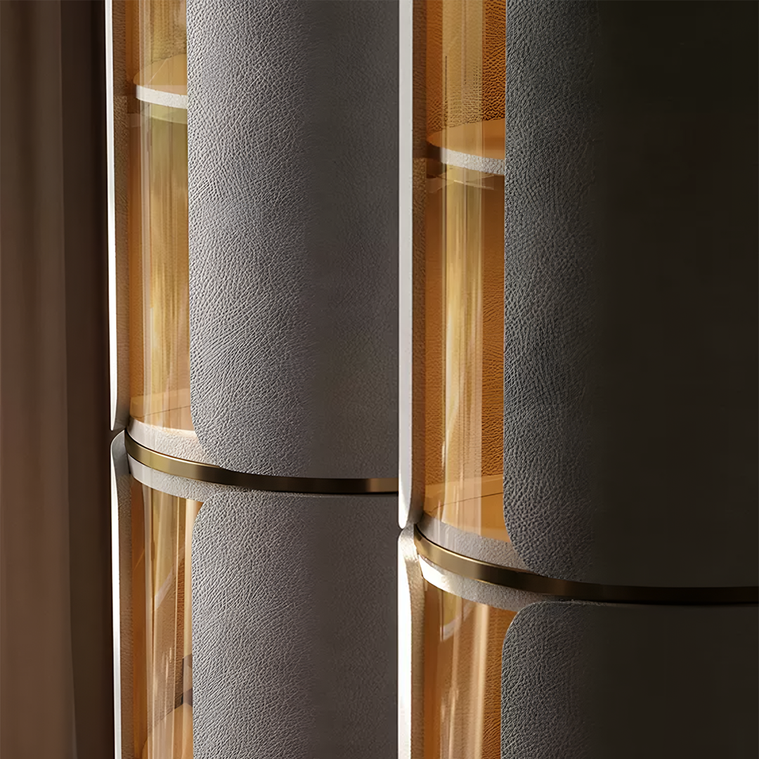 Triton Wine Rack And Wine Cabinet, Leather