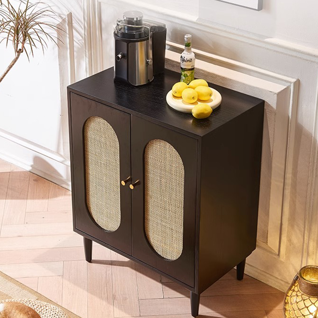 Beatrix Retro Rattan Sideboard