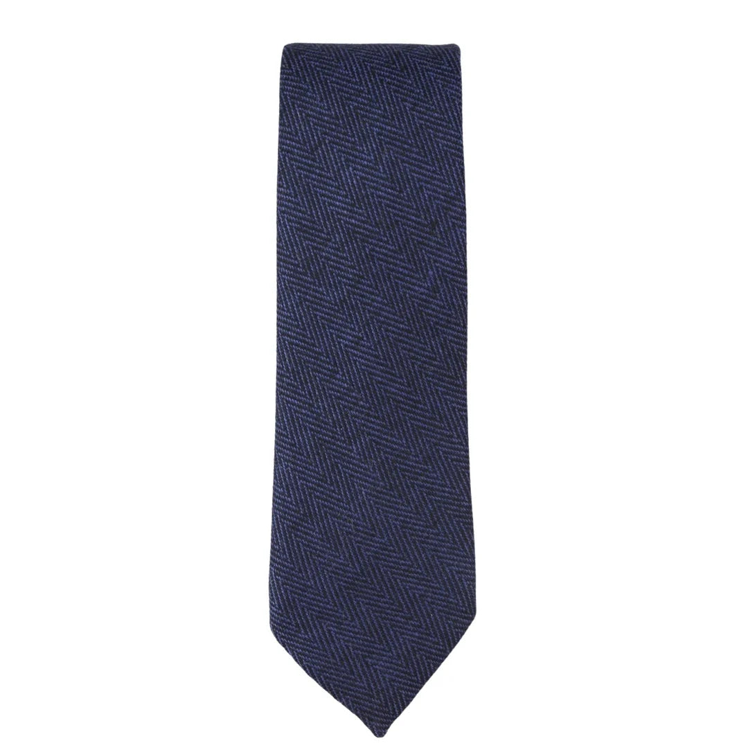 Men's Tweed Herringbone Tie & Pocket Square Set