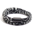 Bohemian Mens Stainless Steel Magnet Accessories Charm Bracelet