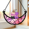 Mother's Day Decoration Gift Mother And Daughter Pendant On The Moon