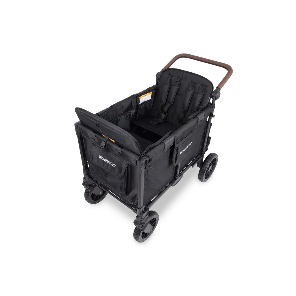 Wonderfold W4 Luxe Pro Stroller Wagon - Jet Black
