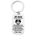 Stainless Steel Key Ring Valentine's Day Anniversary Birthday Wedding Thanksgiving Gift
