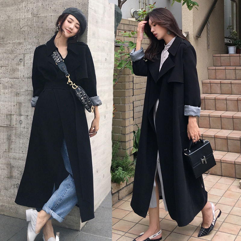 Mid-length Over-the-knee Trench Coat