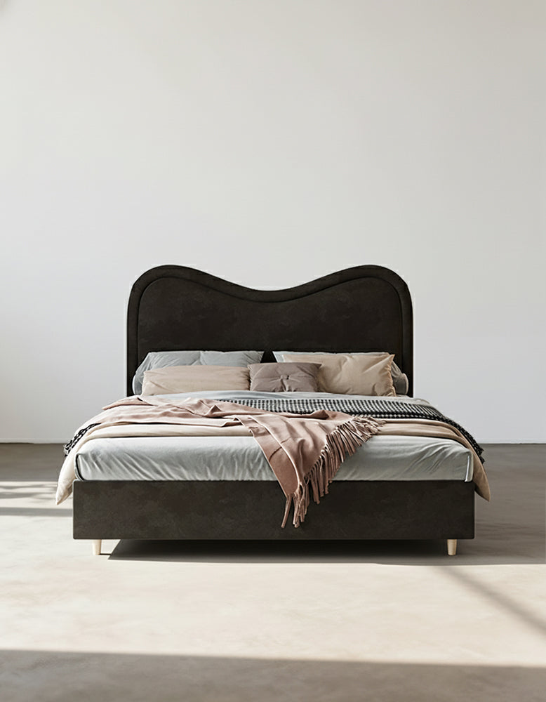Baeyer King Size / Super King Size Bed, Velvet