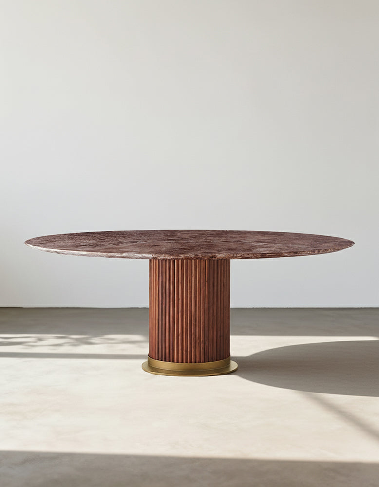 Darcy Oval Dining Table, Marble