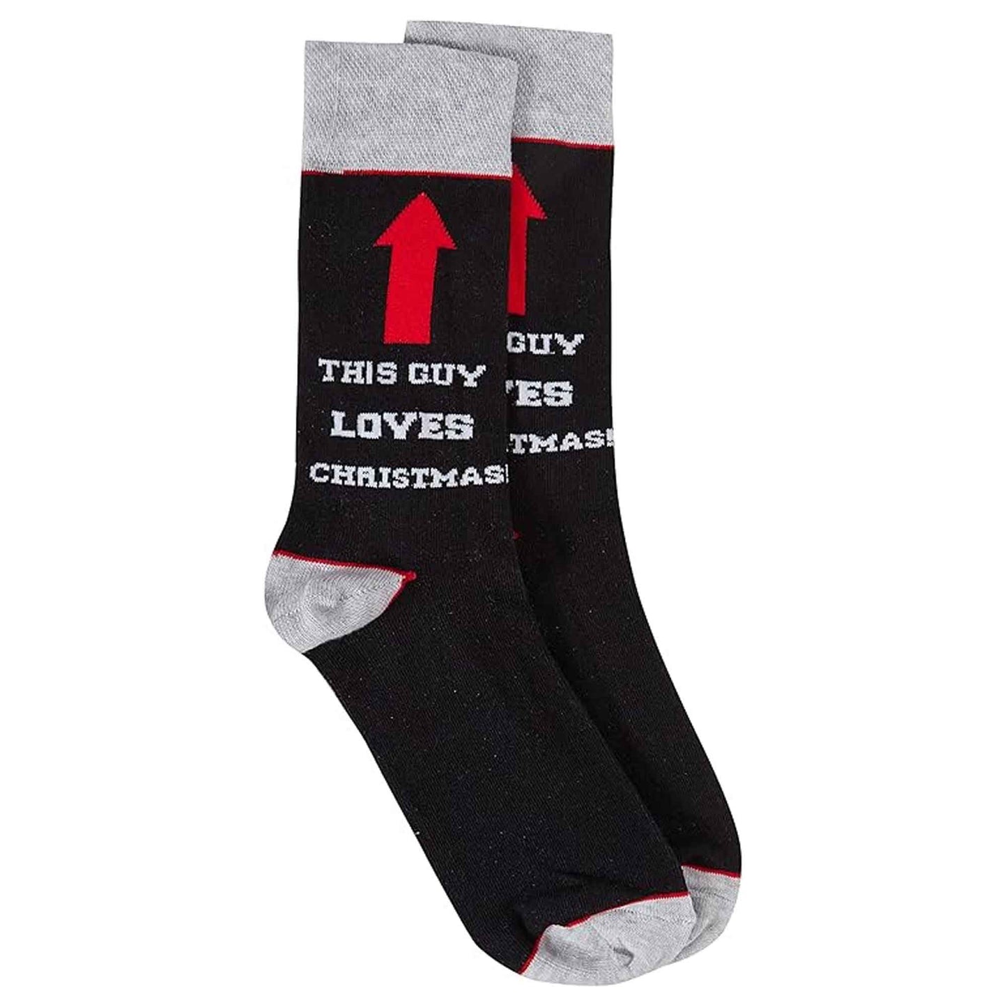 4 Pack Men's Christmas Socks Cotton Rich Festive Designs Cozy Winter Novelty Gifts UK 6-11 by Sock Stack