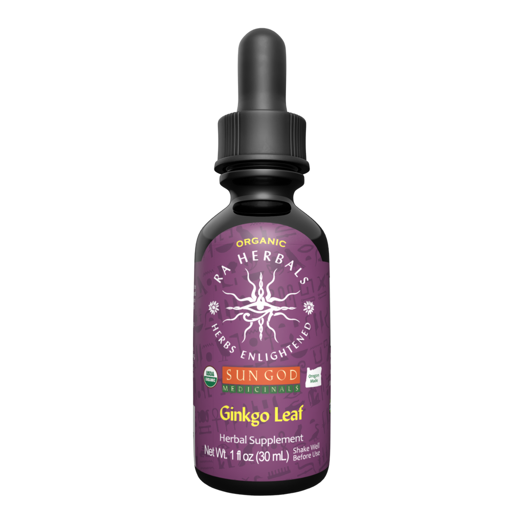 Organic Ginkgo Leaf Tincture - CIRCULATION, COGNITIVE FUNCTION, ANTIOXIDANT
