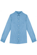 Organic Washed Long Sleeve Shirt: Ladies