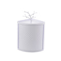 Rotatable Bathroom Makeup Organizer Corner Plastic Wall Mounted Storage Rack Box