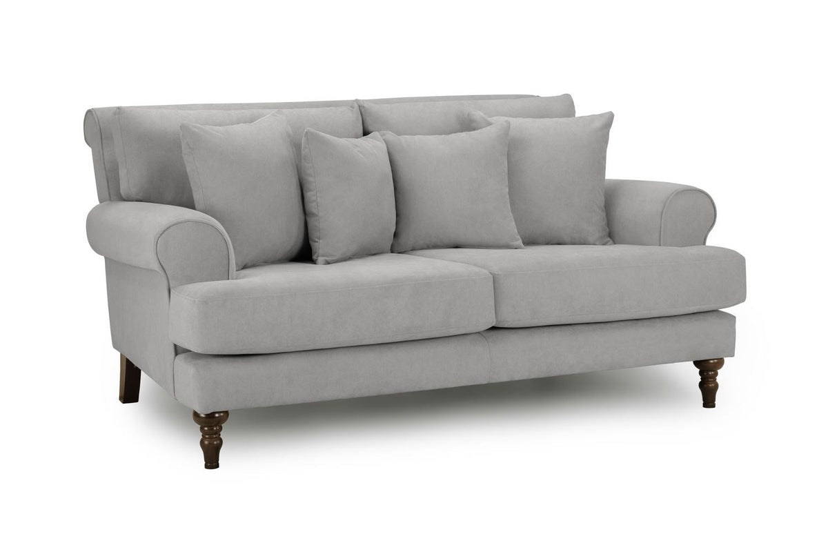 Luxurious  2-Seater Summer Sofa with Scrolled Arms & Anti-Slip Cushions
