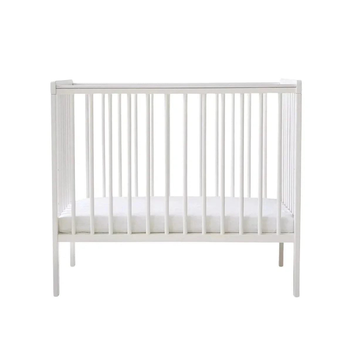 East Coast Space Saver Cot with Mattress Bundle - White