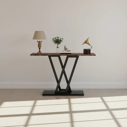 110cm Industrial Console Table for Entryway and Hallway