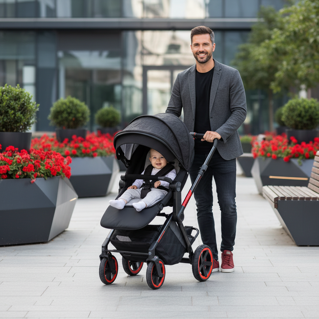 Jané Limited Edition Crosslight Pro Carbon 3in1 Travel System with Lightweight Carbon Fibre Chassis