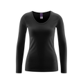Organic Cotton Thermal Long Sleeve T-shirt: Womens