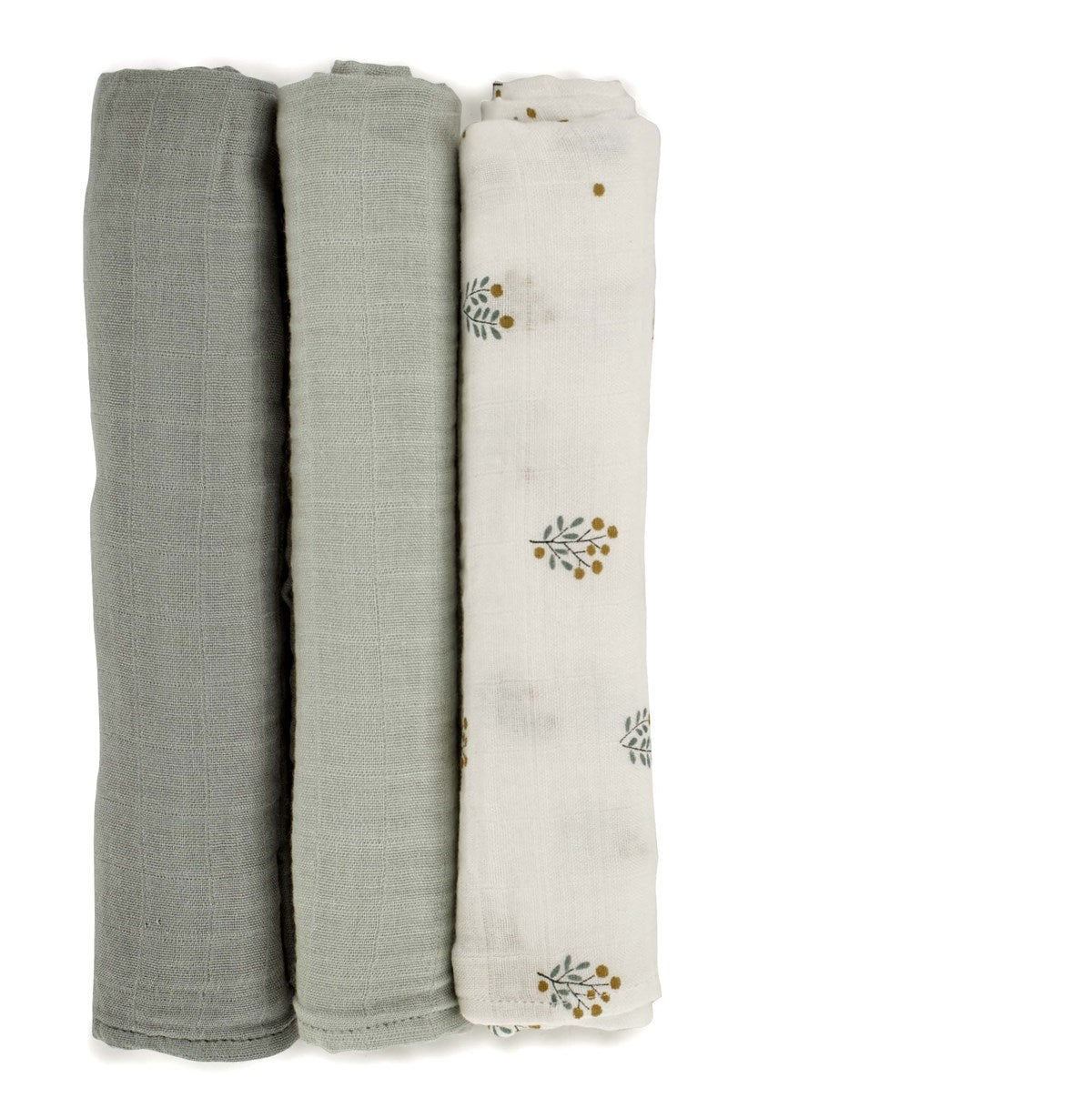 Bamboo Muslin Cloths For Baby 35 x 35 cm (6-Pack), Botanic