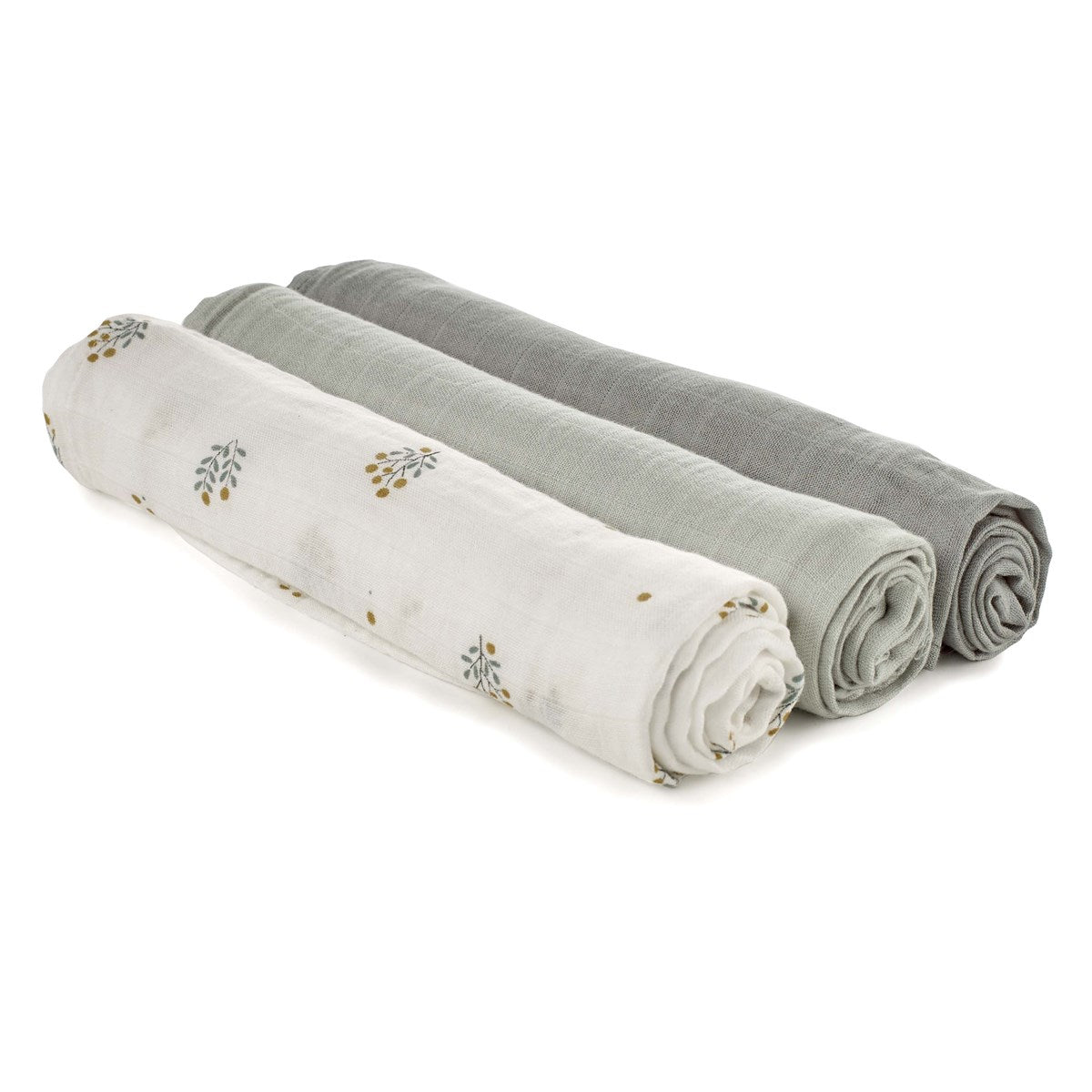 Bamboo Muslin Cloths For Baby 35 x 35 cm (6-Pack), Botanic