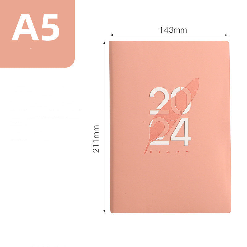 English Schedule Book 365 Days Daily Planner