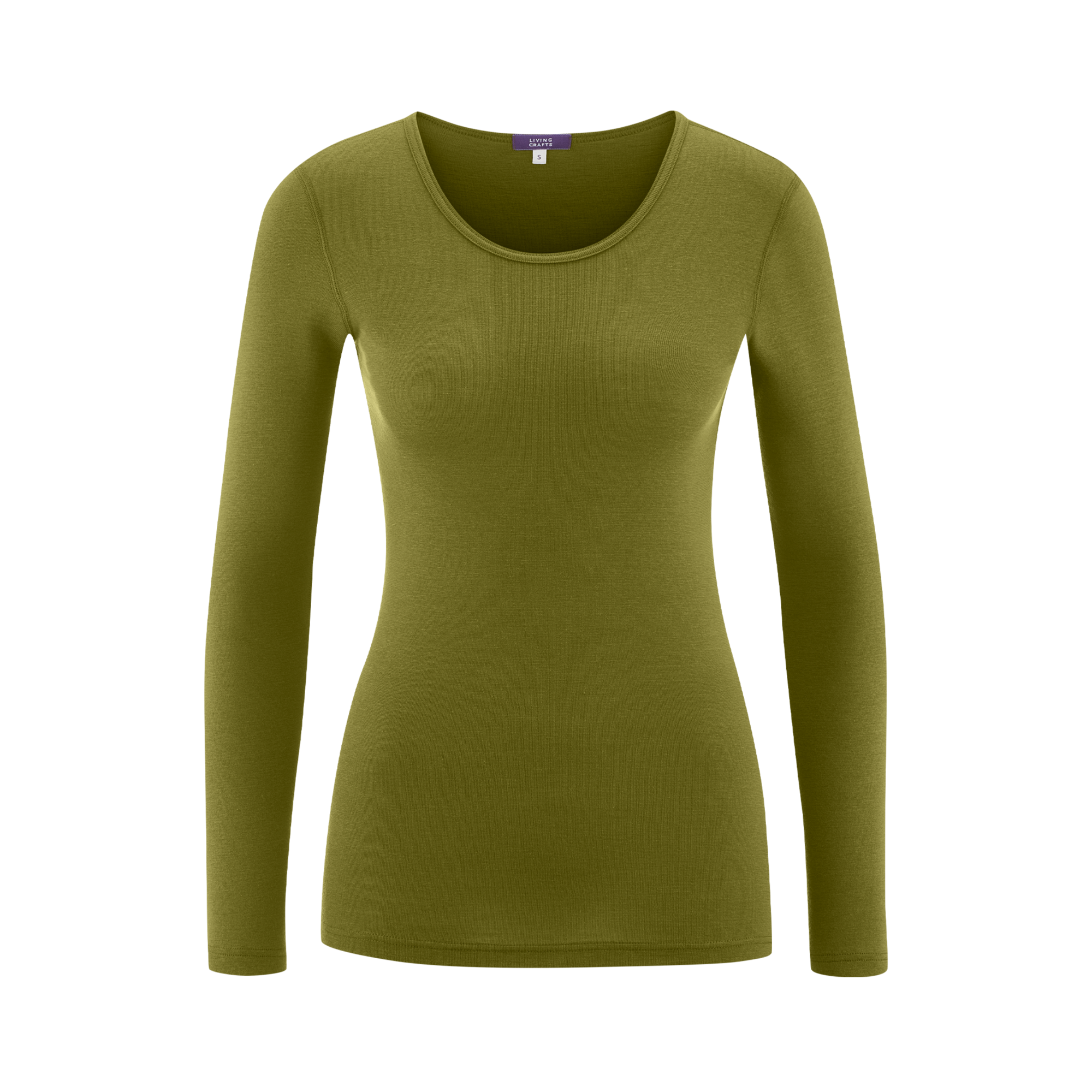 Wool & Organic Cotton Long Sleeve T-shirt: Womens