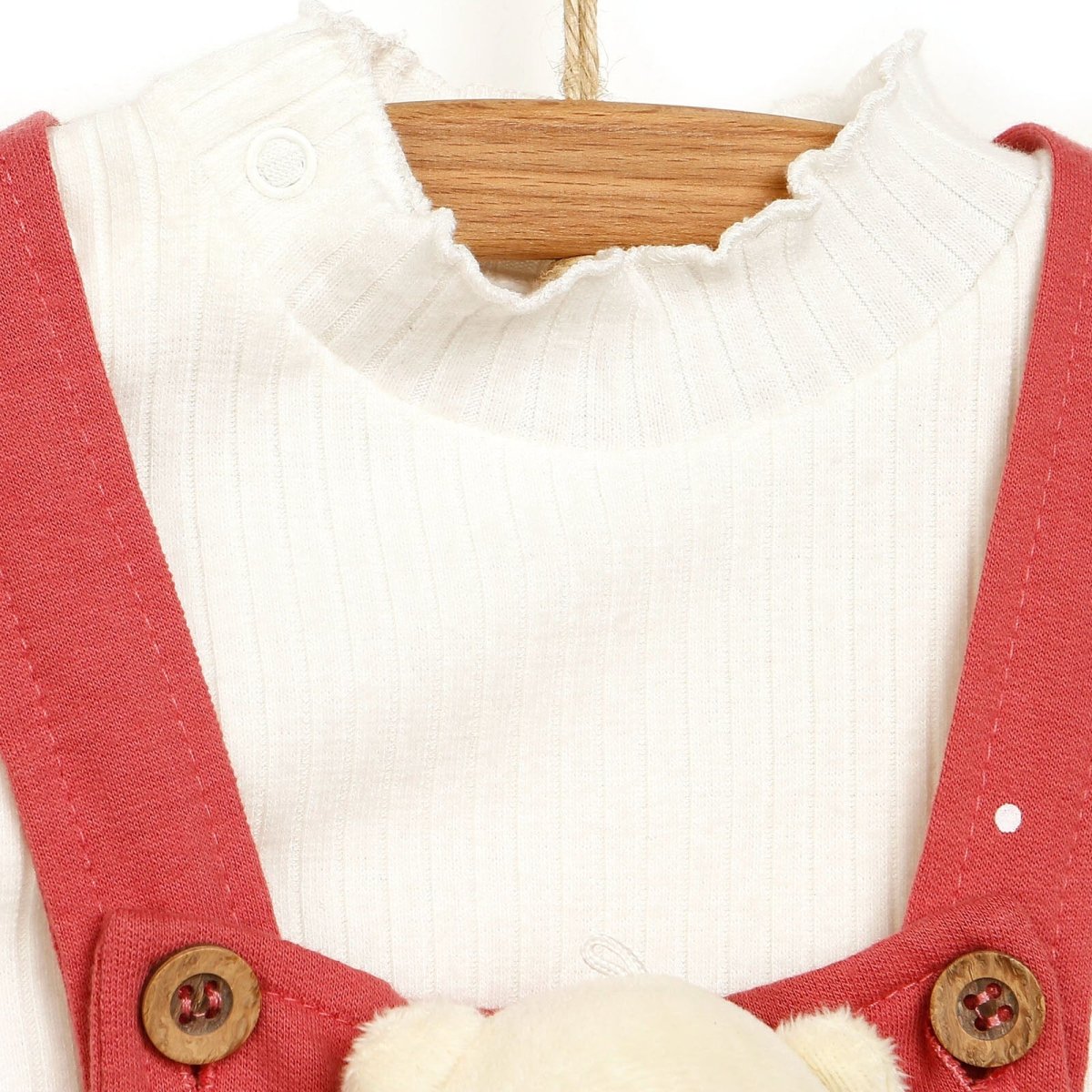 Tuffy Salopette Skirt & Sweatshirt - Light Rose