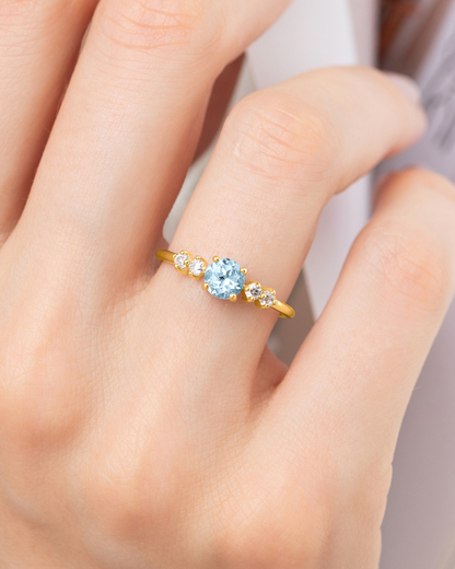 Blue Topaz Everyday Jewellery Gift Set in 18k Gold Vermeil