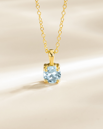 Blue Topaz Everyday Jewellery Gift Set in 18k Gold Vermeil