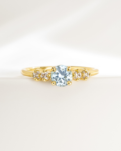 Blue Topaz Everyday Jewellery Gift Set in 18k Gold Vermeil