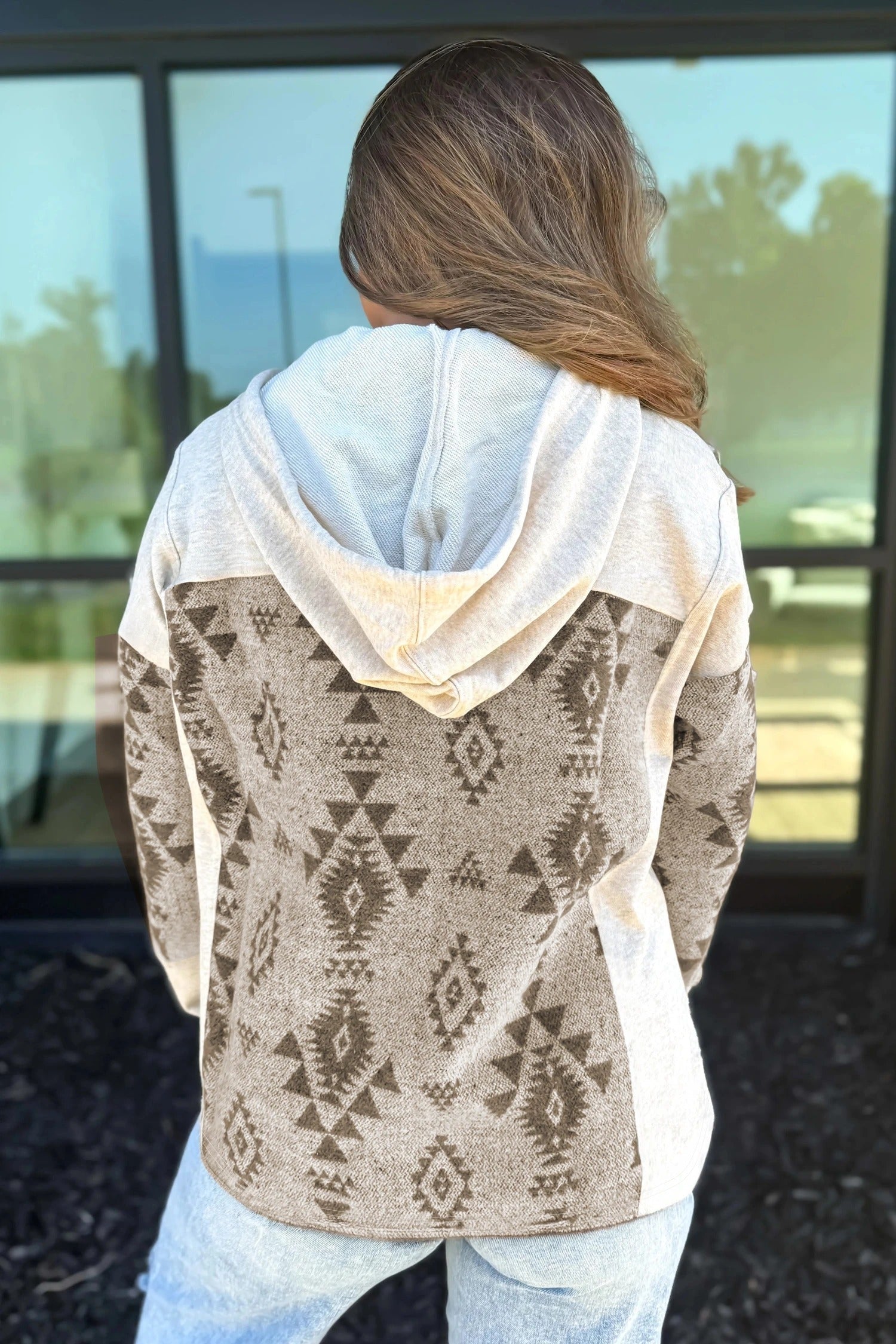 Women's Vintage Jacquard Casual Long Sleeve Jacket