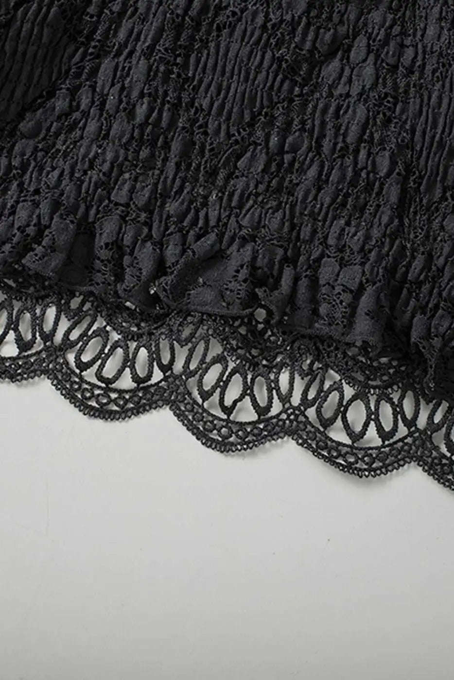 Black Crochet Lace Bralette Crop Top