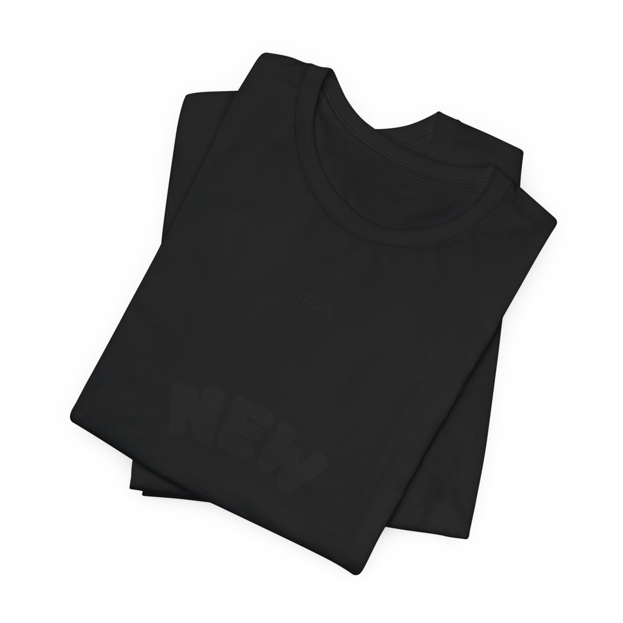 New Day Tee — Minimal Positive Message Graphic T-Shirt
