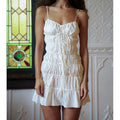 Drawstring Ruched Sexy Strap Dress