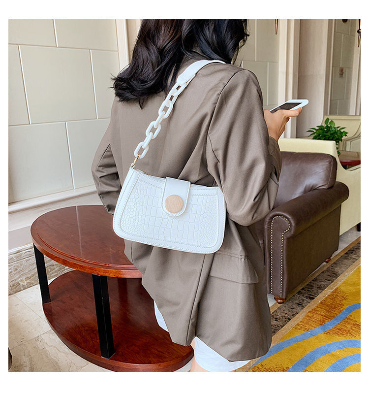 Fashion all-match one-shoulder armpit bag