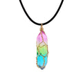 Women's Transparent Geometric Diamond Crystal Necklace