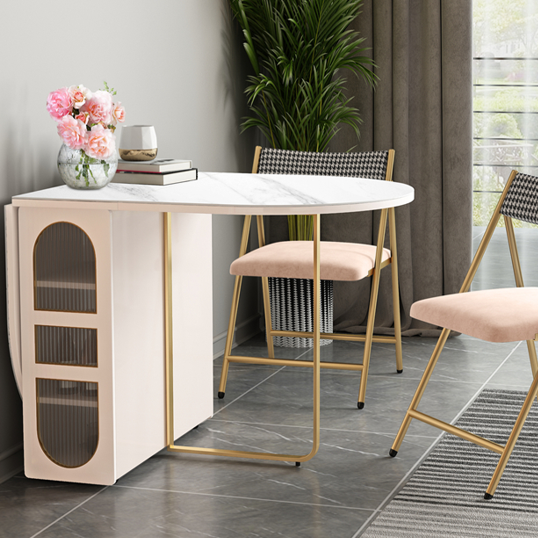 Weilai Concept Signature Folding Dining Table, White, Oval