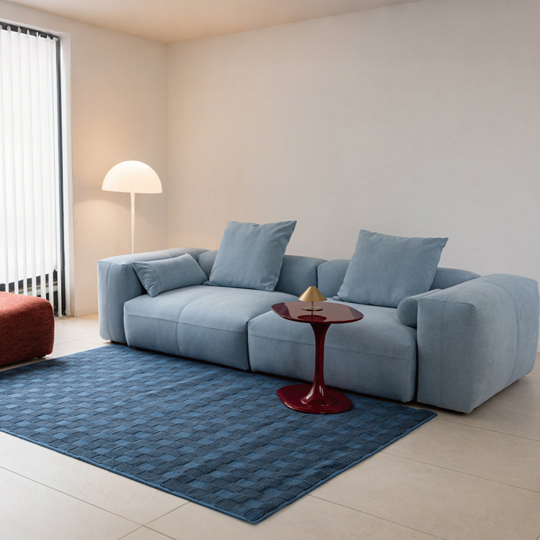 Gagnon Modular Sofa, Two Seater Sofa, Blue