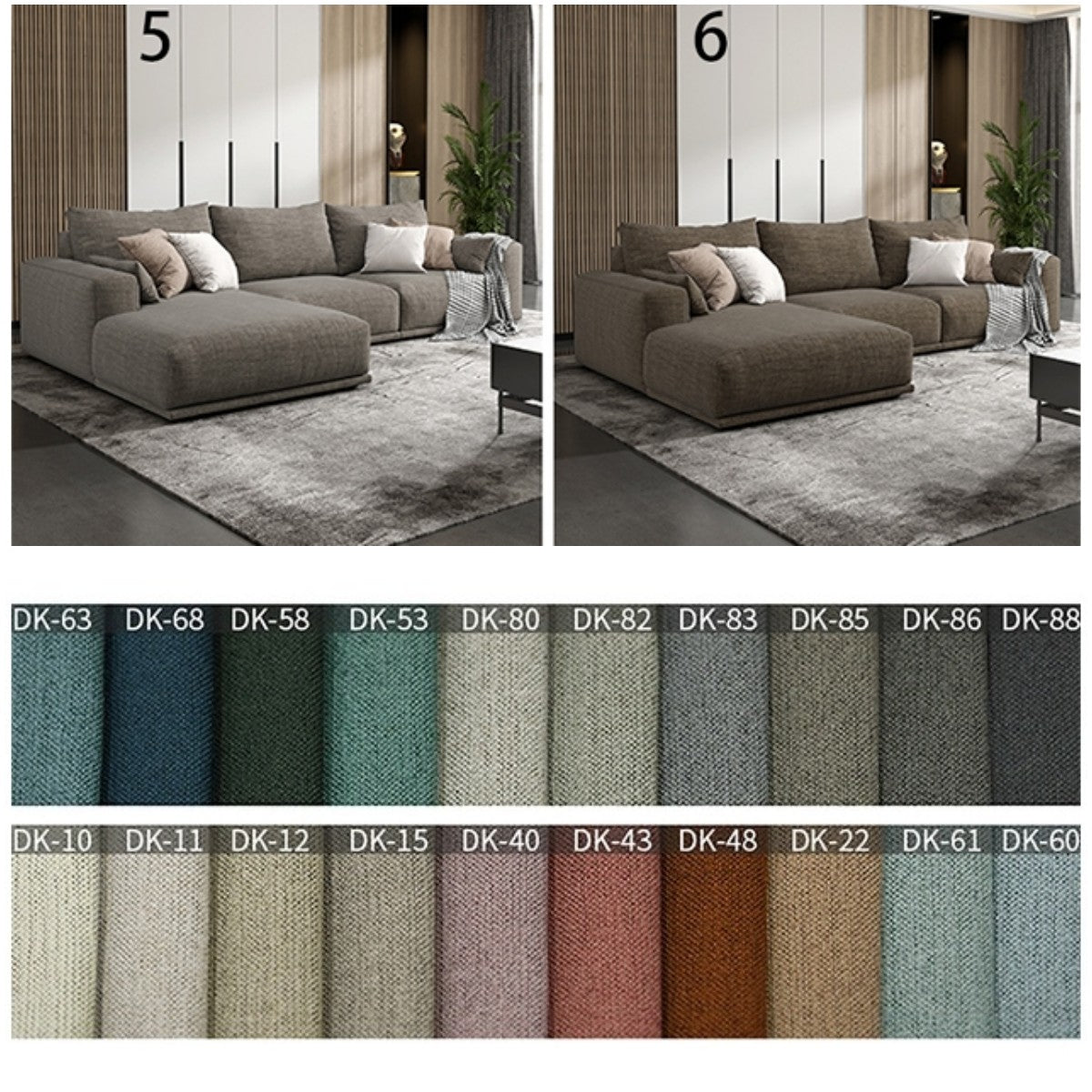 Frances Two Seater Sofa, Cotton Linen