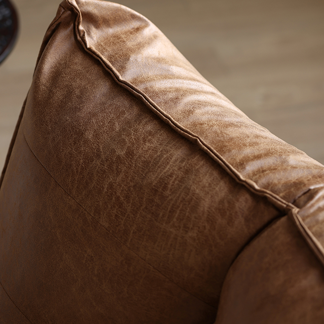 Nalany Lazybag style Bean Bag, Leathaire