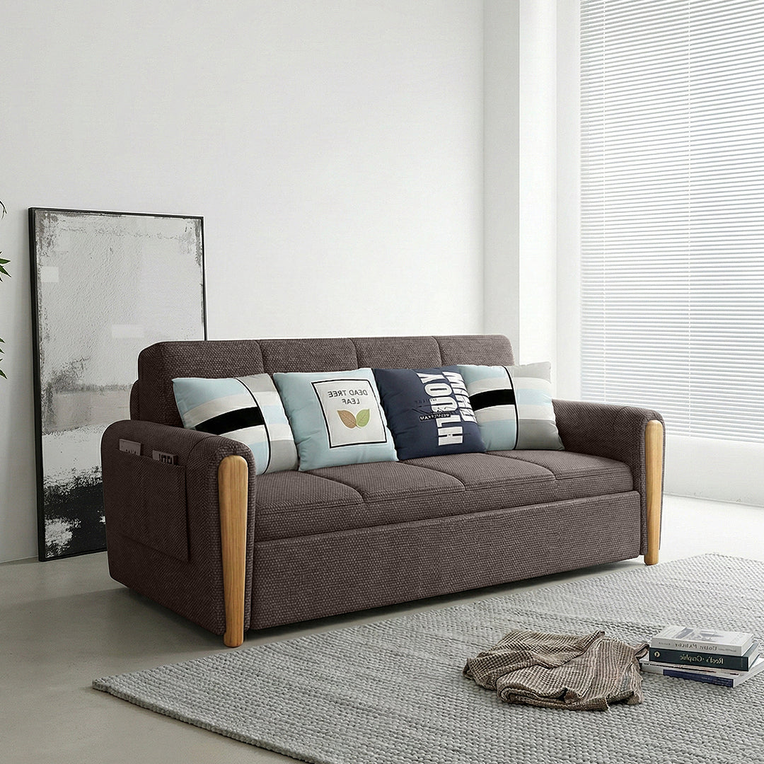 Mavis Two Seater Sofa Bed, Dark Grey
